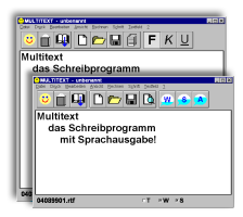 Produktbild von Multitext mit Bildschirmtastatur und Sprachausgabe Loquendo